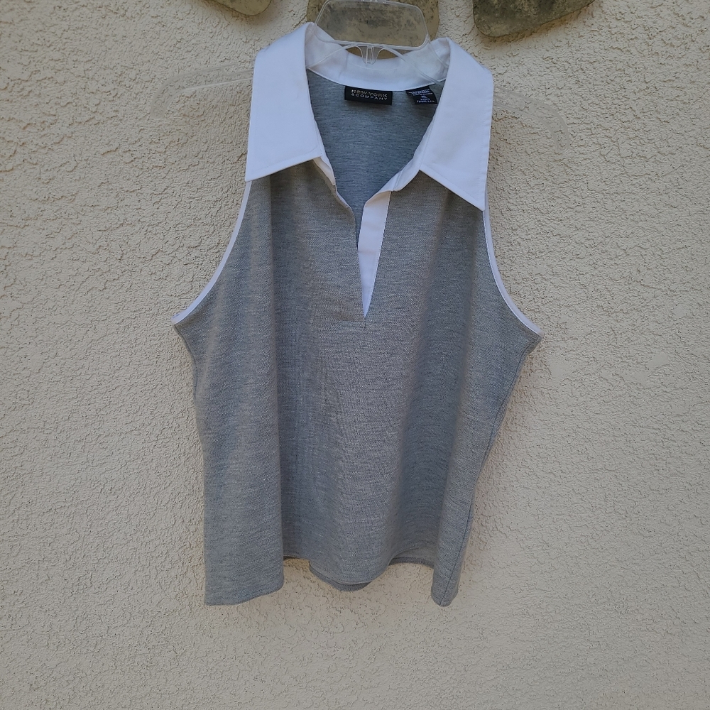 Racer back gray tee top - Picture 3 of 3